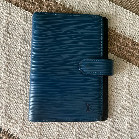 Louis Vuitton Accessories - Louis Vuitton Blue Epi Agenda PM